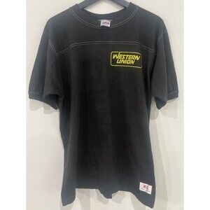 Vintage Western Union T Shirt XL Miller Made USA WPL 7190 #1 Promo Jersey Rare
